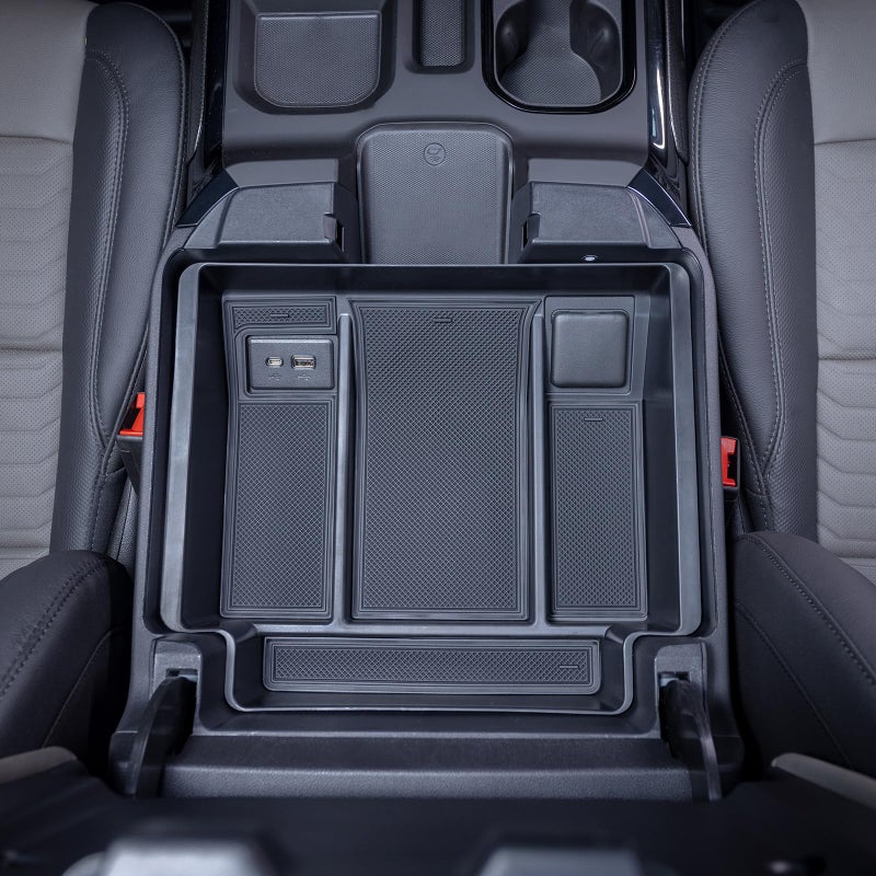 TOPINSTALL 22-26 Full Size Tray 2-Lay Space Compatible with 2022-2026 Refreshed Silverado/Sierra 1500 and 2024-2026 Chevy Silverado/GMC Sierra 2500HD 3500HD Use with OEM Organizer (Bucket Seats ONLY) - Image 5