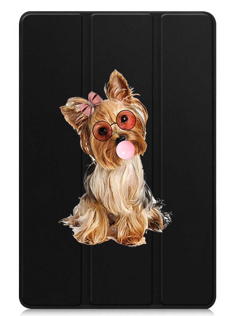 Theodor Protective Flip Case For Apple iPad Pro 13 (2024) With Trifold Stand Auto Wake Sleep Shockproof Cover Dog - Image 1