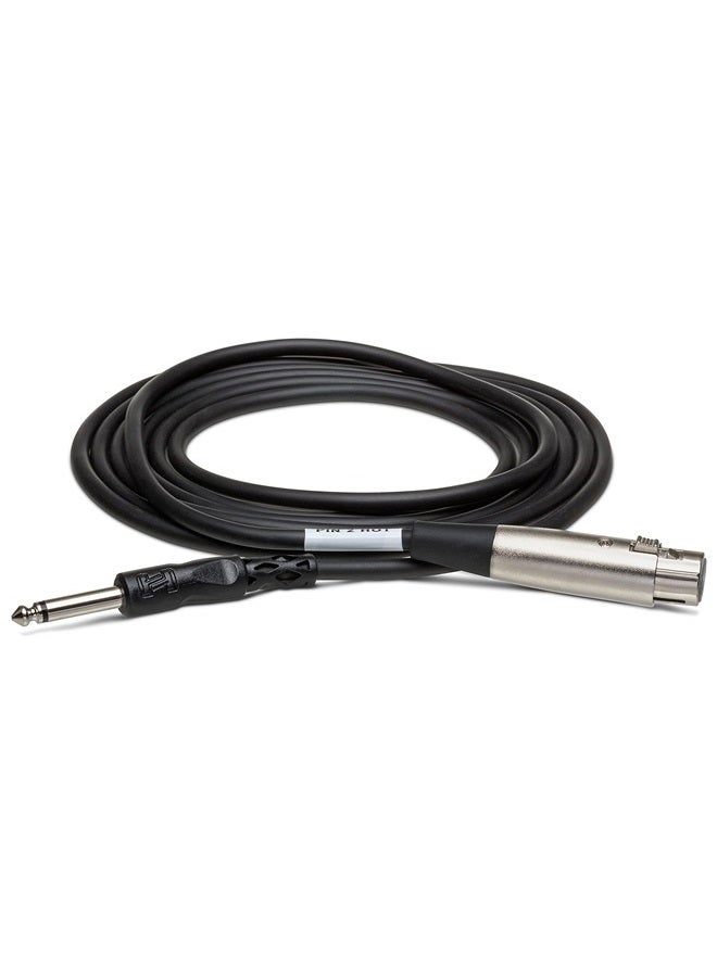 كابل توصيل غير متوازن Hosa PXF-110 XLR3F إلى 1/4" TS، 10 أقدام