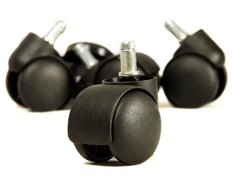Breewell New Imported Caster Wheels Office Chair Black Set of 5 - Image 4