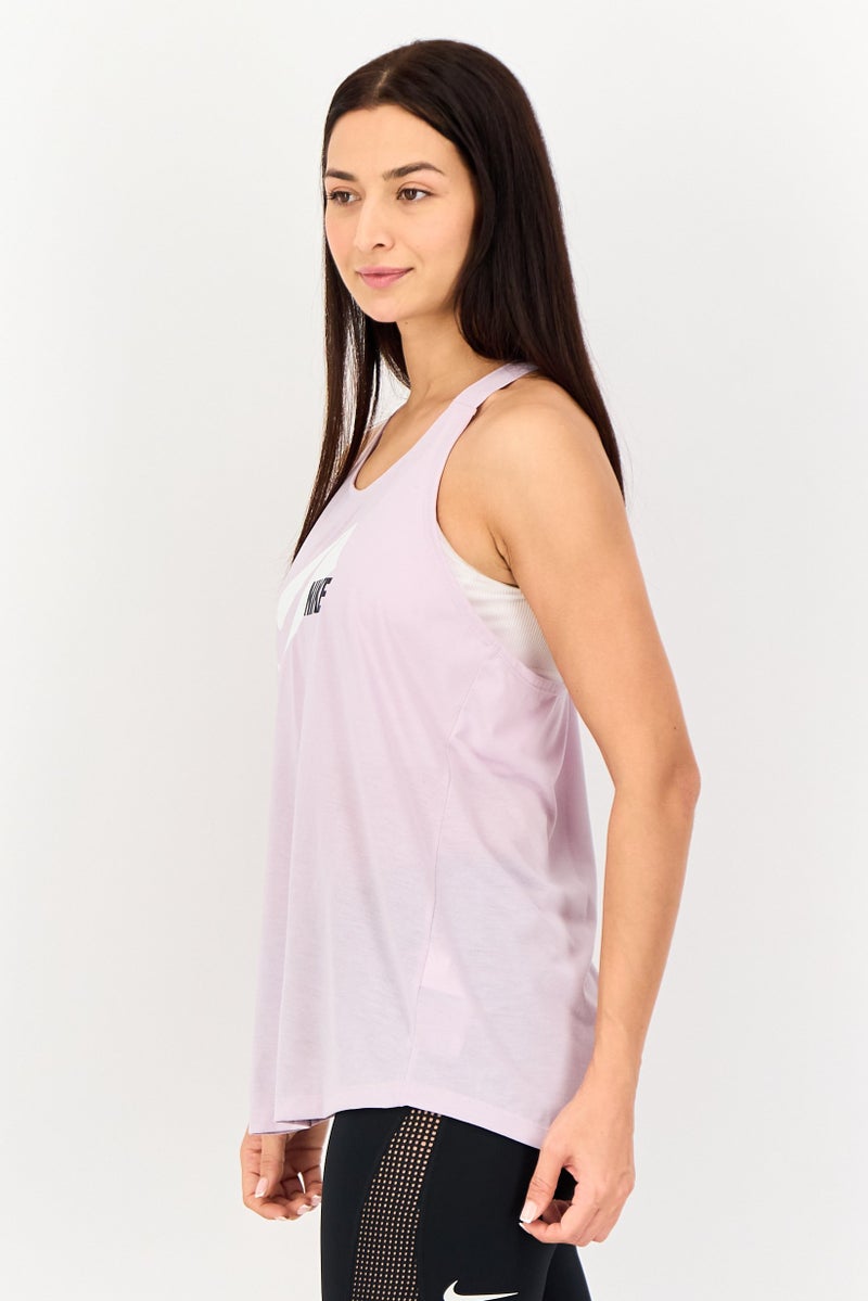 Nike تي شيرت تدريب بلا أكمام للنساء، بنفسجي - Image 3