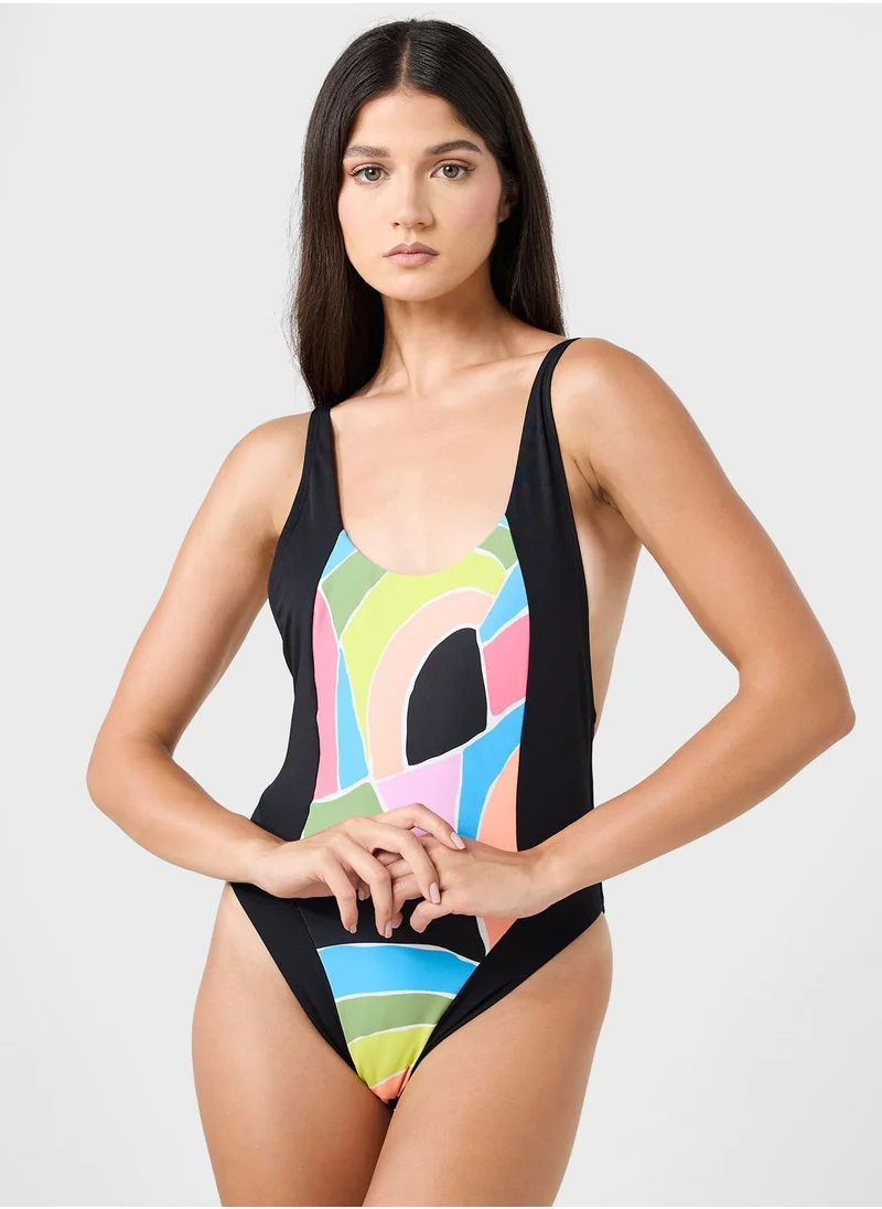 speedo Printed Convertible One Piece