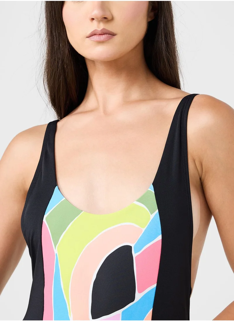 speedo Printed Convertible One Piece