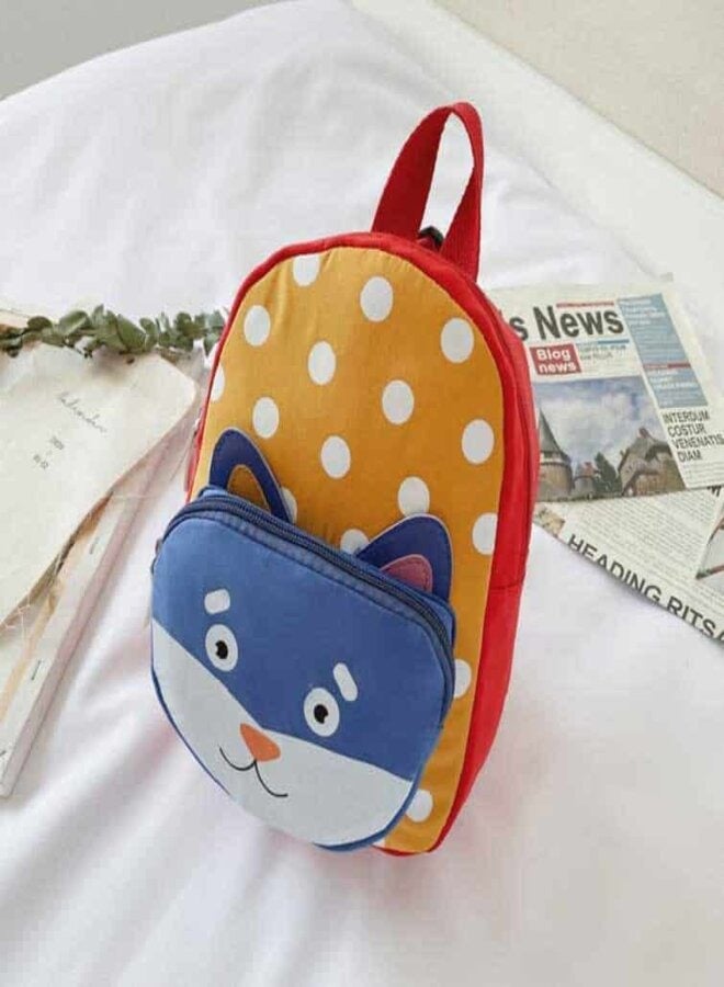 Go4Shop Backpack For Kids, Girls Kindergarten Backpack Red/Blue - Image 2