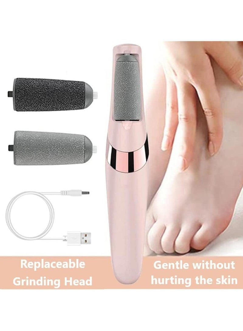 Rechargeable Pedicure Tool for Dead Skin Remover | Foot Roller for Dead Skin and Hard Skin Removal | Foot Care | Pedicure for Cracked Skin, Foot Exfoliating Roller - Image 2