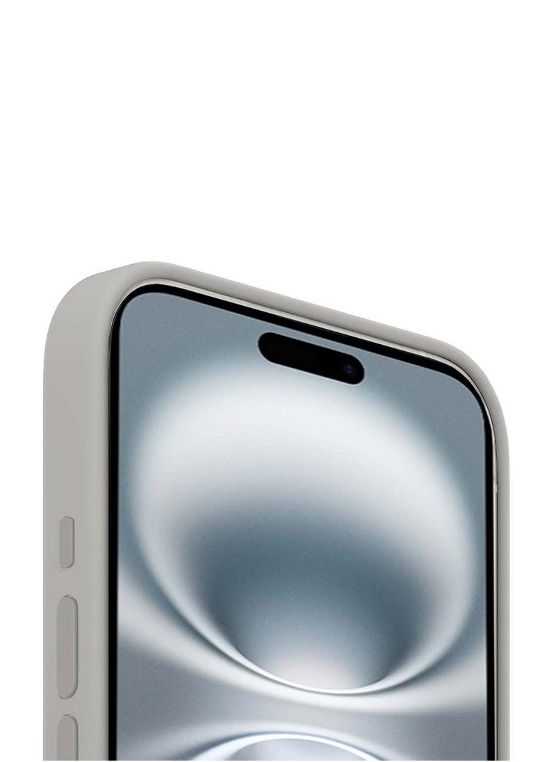 Wtech - Apple iPhone 16 Plus 2024 Premium Liquid Silicone Case Cover - Grey - Image 1