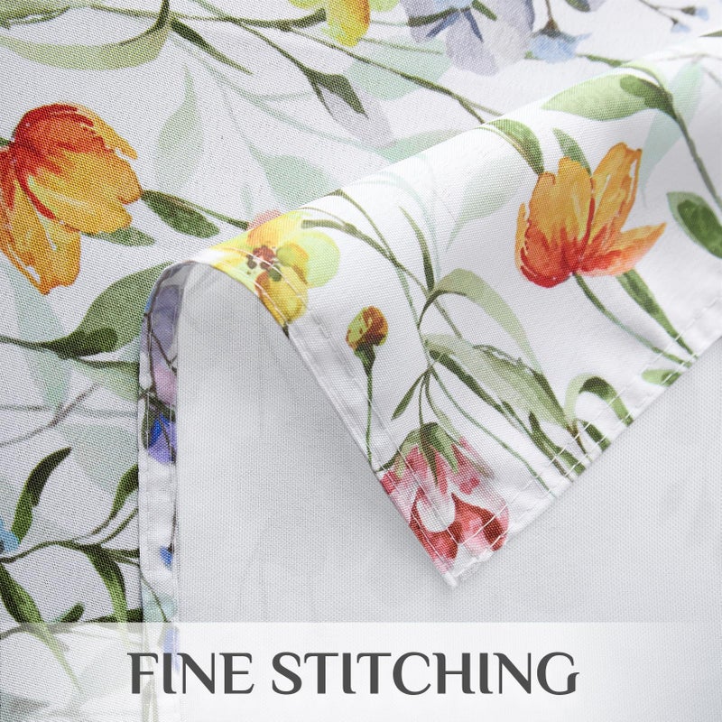 Softalker Spring Tablecloth Rectangle - Easter Waterproof Wild Flower Table Cloths, Stain Resistant Wrinkle Free Floral Table Cover for Dinner/Party/Picnic/Indoor/Outdoor, 60 x 84 Inch - Image 5