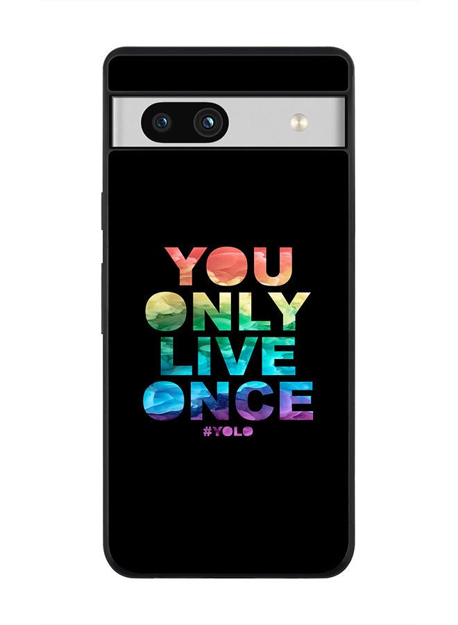 Rugged Black edge case for Google Pixel 7a 5G Slim fit Soft Case Flexible Rubber Edges Anti Drop TPU Gel Thin Cover -  YOLO