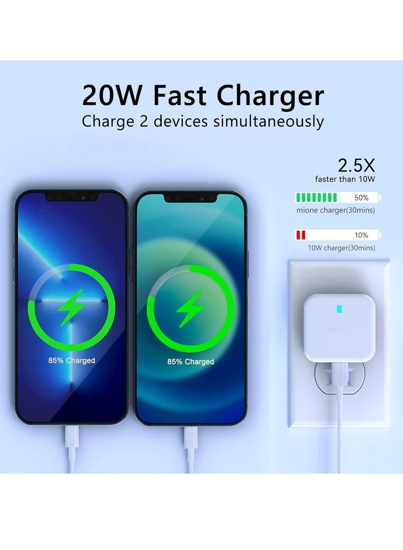 ELTRAZONE "PD 2-Port Type-C 20W Fast Charger with Cable" - Image 2