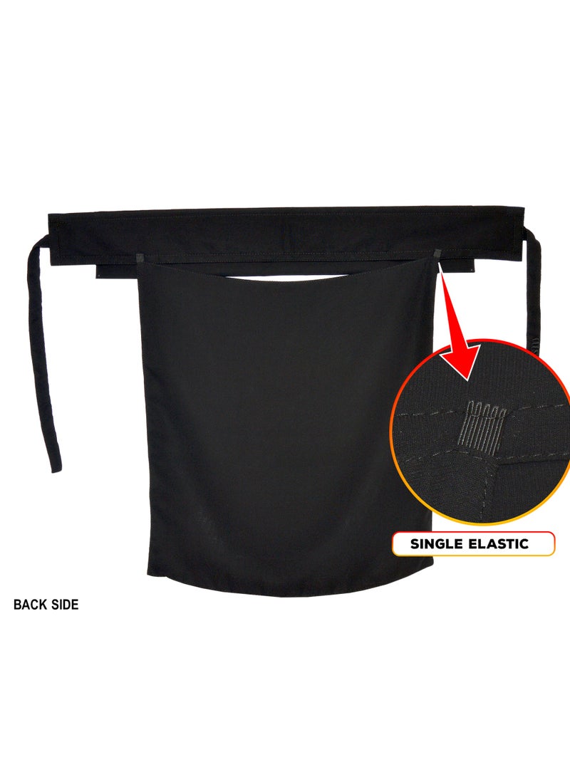 بدون اسم نقاب نسائي من BedoonEssm | قماش كوري | غطاء أنف/غطاء وجه (نقاب إسلامي) بطبقة واحدة | شريط مطاطي مخفي | غطاء نصف عين | ربطة (ربطة) من الخلف | اللون: أسود | جاهز للارتداء فورًا | غطاء أنف مع نقاب | رقم الموديل: 7D1L99NR - Image 5