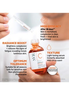SVR SVR Vitamin C Brightening Face Serum With 20% Optimized Vitamin C For Fine Lines, Uneven Skin Tone & Dull Skin. Improves Radiance & Firmness, 1 Fl.oz.  - Image 5