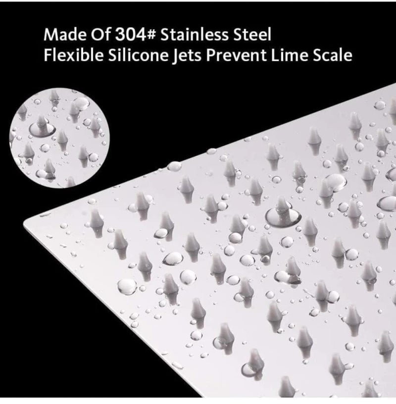 NTCD Ultra slim showers square- all brass parts plus stainless steel SS 304 (4 * 4 inches)  - Image 5