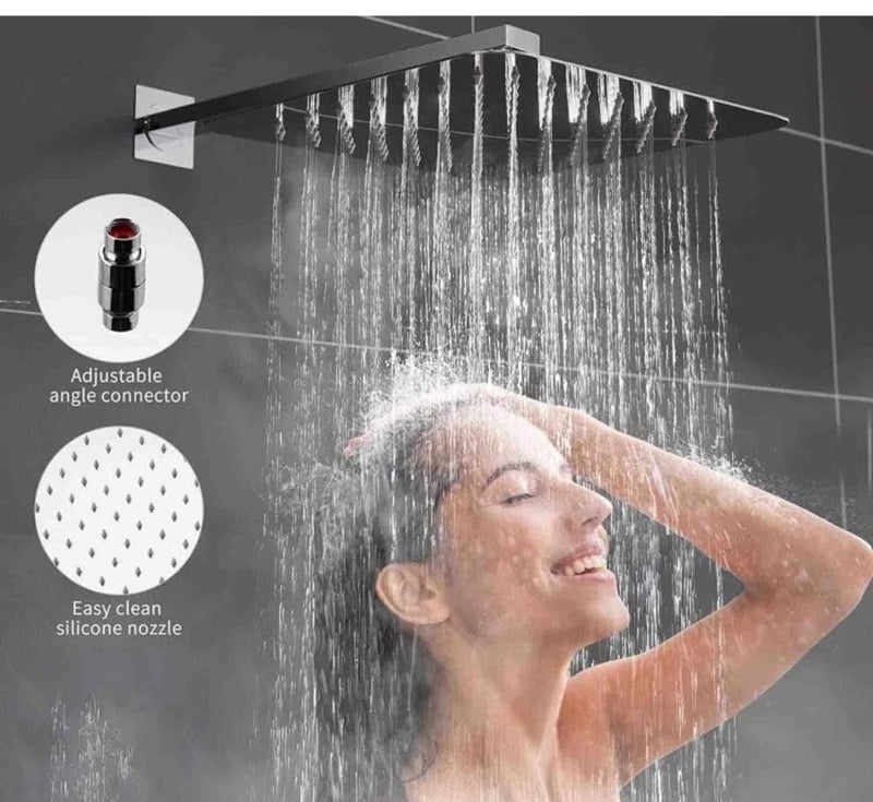 NTCD Ultra slim showers square- all brass parts plus stainless steel SS 304 (4 * 4 inches)  - Image 4