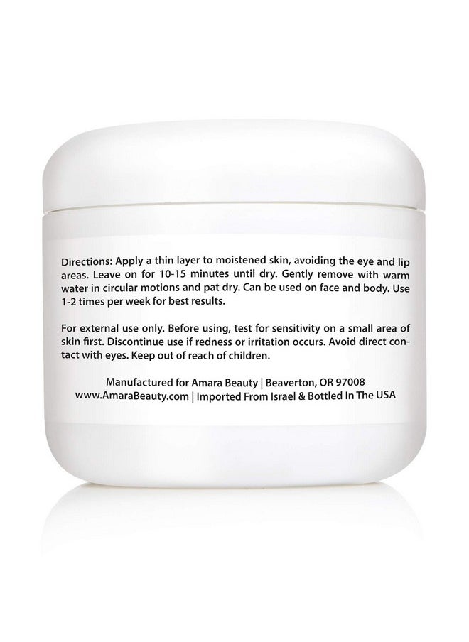 Amara Beauty Dead Sea Mud Mask For Face & Body Pure Mud With No Fillers Detoxifies & Restores Healthy Skin 8 Oz.  - Image 3