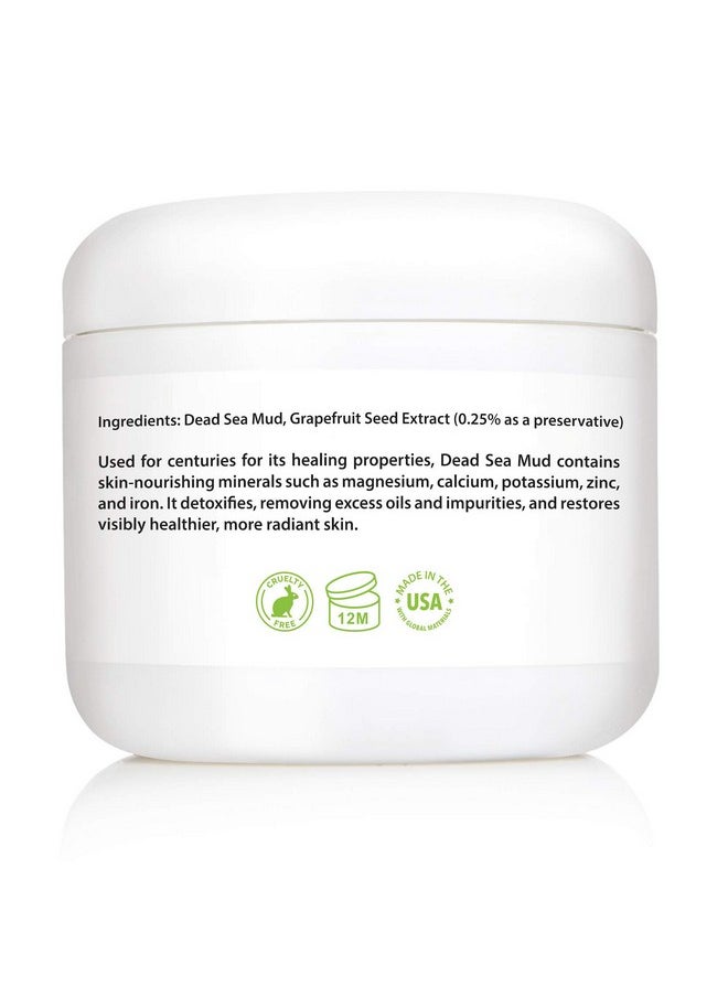 Amara Beauty Dead Sea Mud Mask For Face & Body Pure Mud With No Fillers Detoxifies & Restores Healthy Skin 8 Oz.  - Image 4