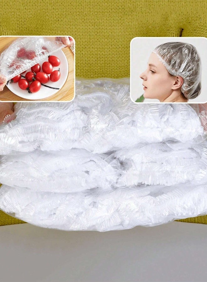 50 قطعة من أغطية حفظ الطعام الطازج، أغطية صواني الخبز للاستعمال مرة واحدة، أغطية قابلة للتمدد لحاويات الطعام، أغطية مرنة لتخزين الطعام لأوعية تحضير الوجبات، أغطية بلاستيكية للنزهات العائلية في الهواء - Image 2
