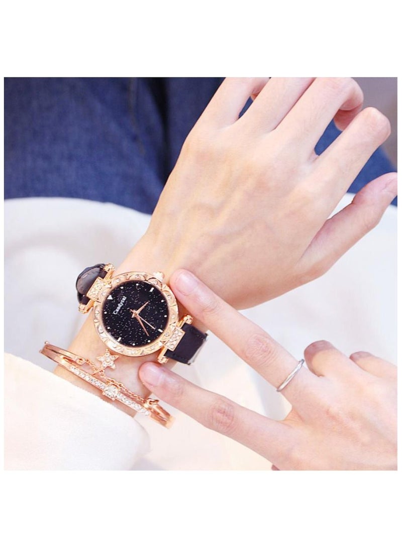 Women's Stainless Steel Analog Wristwatch With Bracelet - Image 1