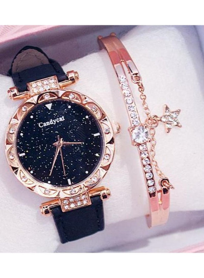Women's Stainless Steel Analog Wristwatch With Bracelet - Image 2