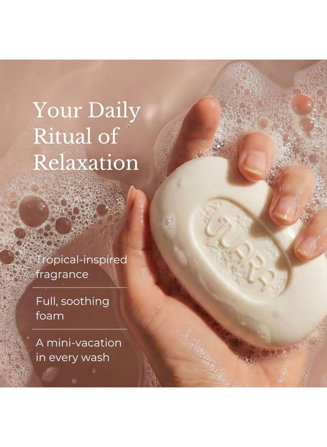 Juara Candlenut Bar Soap | Lather on Hands, Body | Safely Cleanses | Gently Softens | Deeply Moisturizes | Pure Ingredients | Cruelty Free, Paraben & Sulfate Free, Vegetarian | 4.2 oz (1 Single Bar) - Image 3