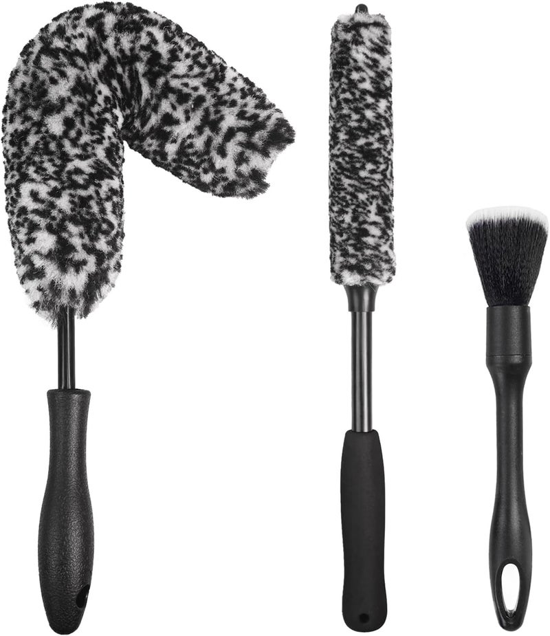 NIKCOSMK 3PCS Wheel Brush Kit for Car Cleaning - Image 1