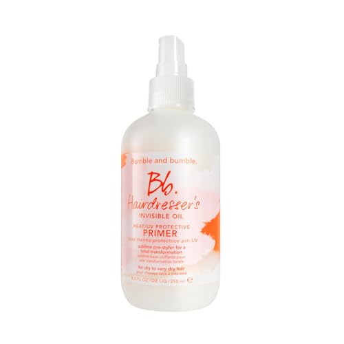 Bumble and bumble Hairdressers Invisible Oil HeatUV Protection LeaveIn Conditioner Hair Primer Hydrating Anti Frizz Color Safe Straight Coily With Argan Coconut Oil 85 Fl Oz