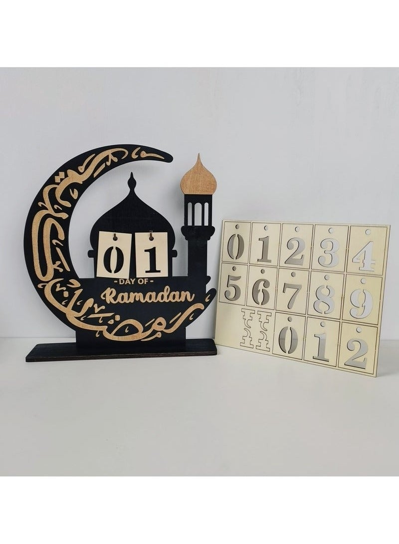 ARUWA Ramadan Decorations for Home Ramadan Advent Calendar Countdown Calendars Eid Ramadan Calendar Ramadan Gift - Image 2