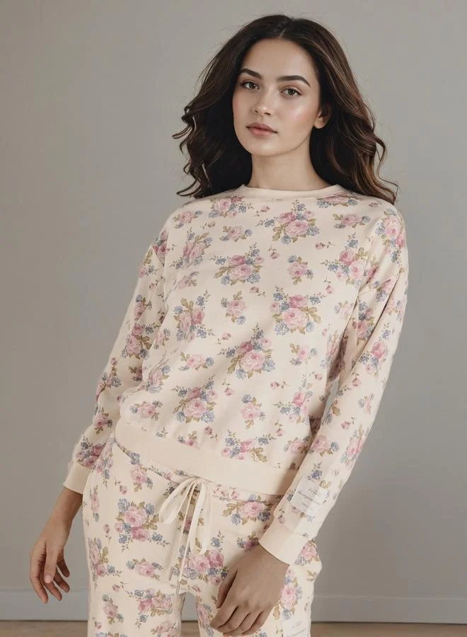 سبلاش فيڤ طقم بيجاما بطبعة زهور