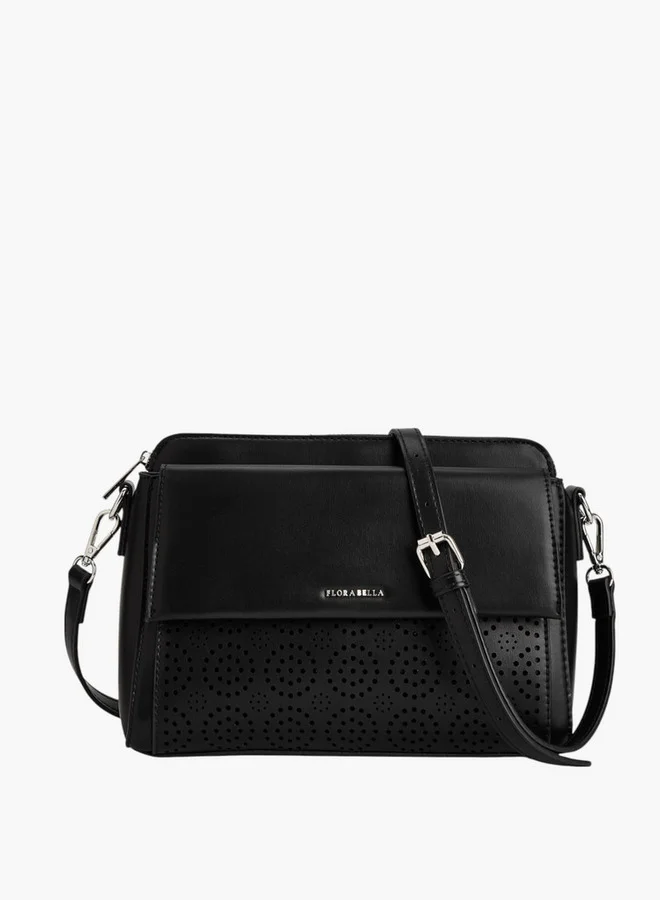 فلورا بيلا من شو إكسبرس Textured Crossbody Bag with Detachable Strap