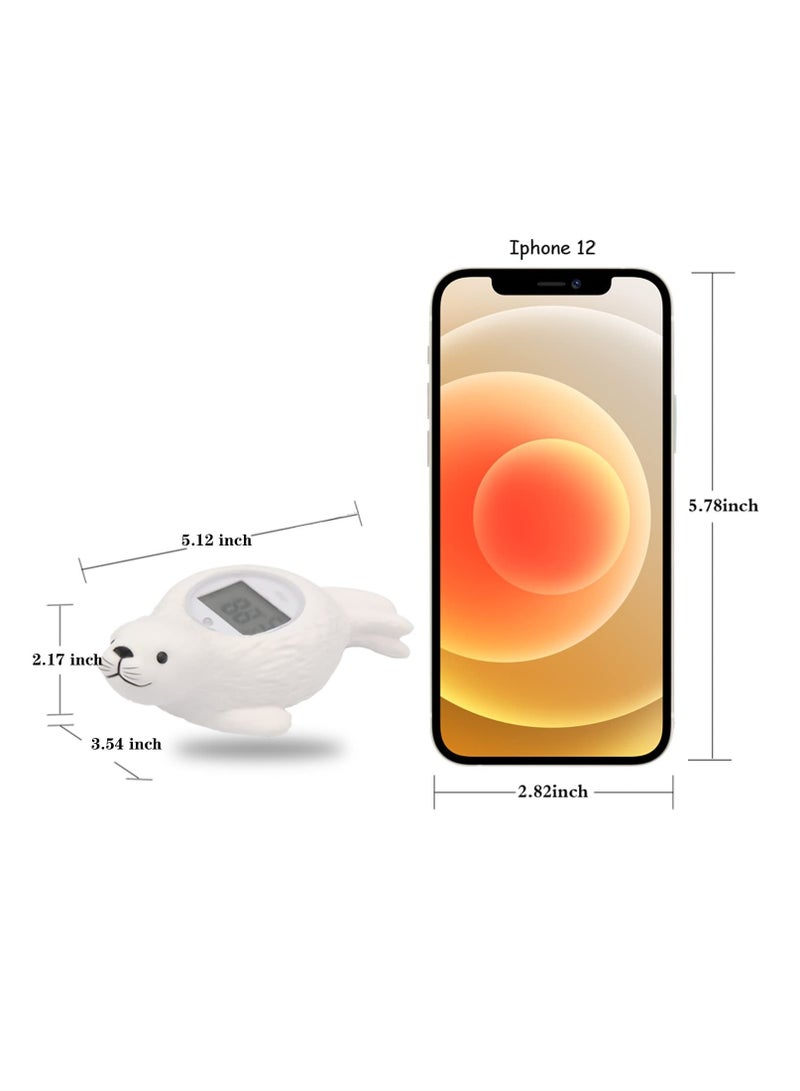 KASTWAVE Baby Bath Thermometer Room Temperature| Water Thermometer|Kids' Bathroom Safety Products| Baby Bath(Seal Shape)℃/℉, LCD  - Image 2
