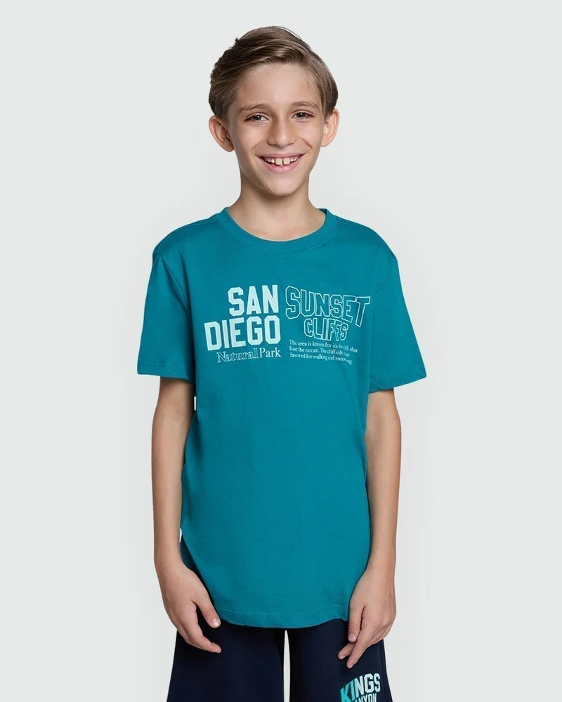 Ovs Fanfare Green Modern Boys' Tee By OVS