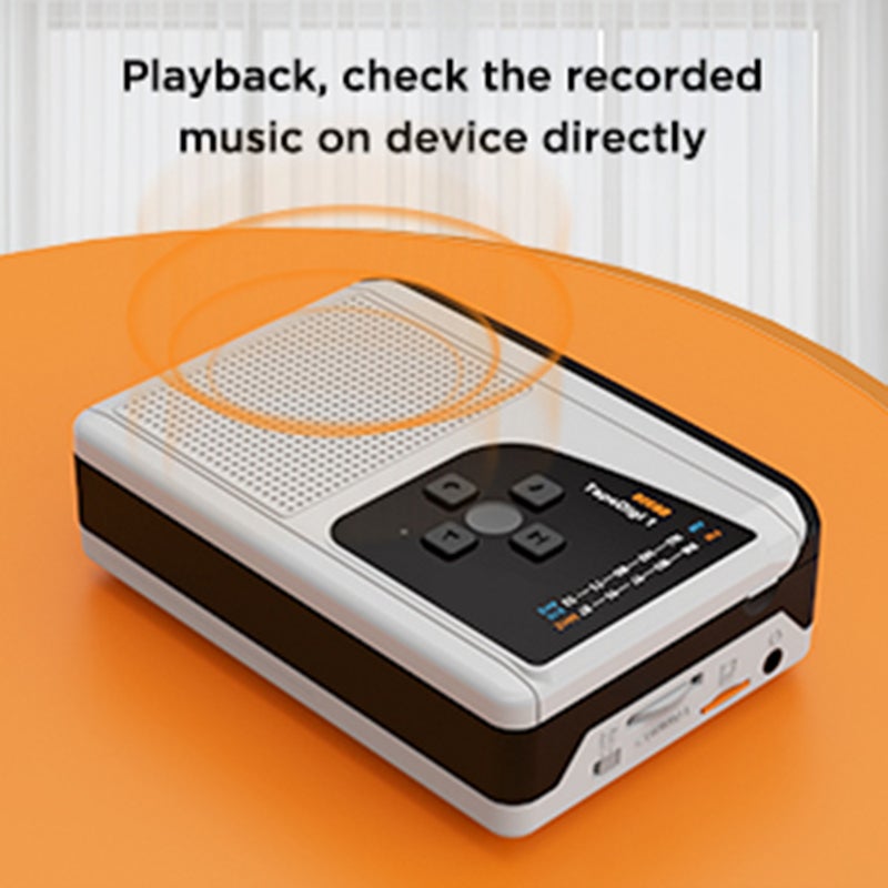 مشغل كاسيت USB ezcap234 مع كبل طاقة USB محول شريط إلى MP3 مع مكبر صوت مدمج وميكروفون ووكمان محمول مسجل صوت يدعم إم إم/إف إم - Image 5