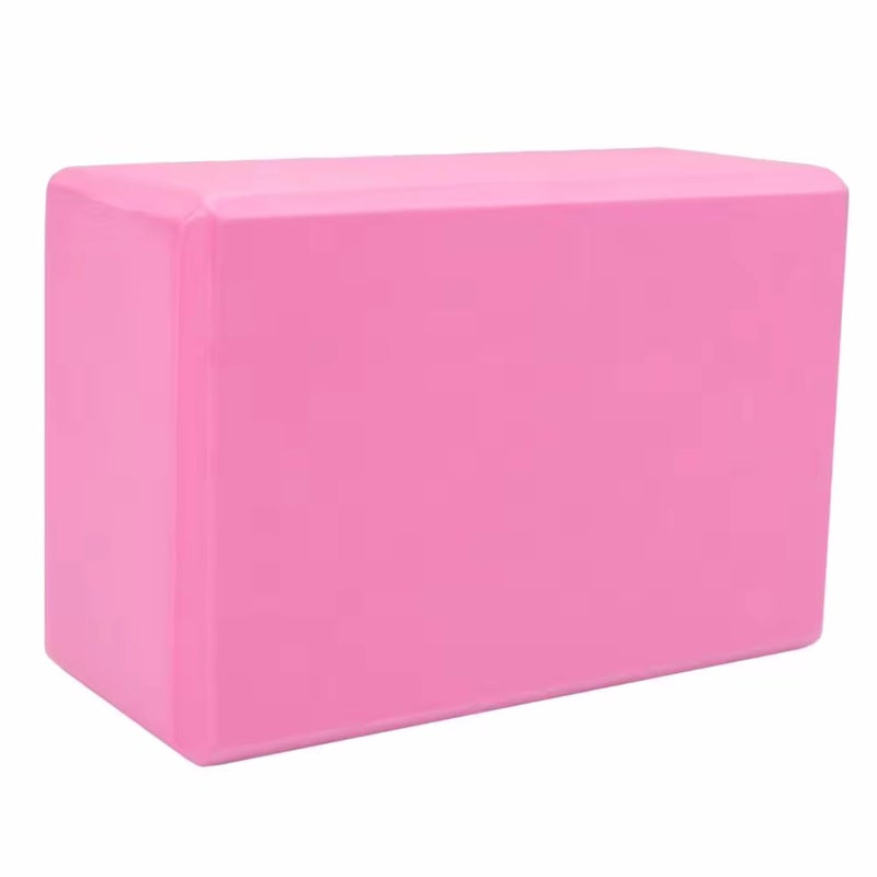 Mbkhfll Yoga Block - Supportive Latex-Free Eva Foam - Soft Non-Slip Surface With Beveled Edges For Yoga  Pilates  Meditation - Yoga Accessories For Stability  Balance  Deepen Stretches (Pink) - Image 1