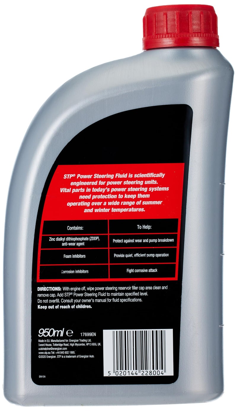 STP سائل توجيه الطاقة STP، منظف عجلة القيادة يحمي من التآكل وانهيار المضخة في السيارات والشاحنات، 32 أونصة، STP - Image 2