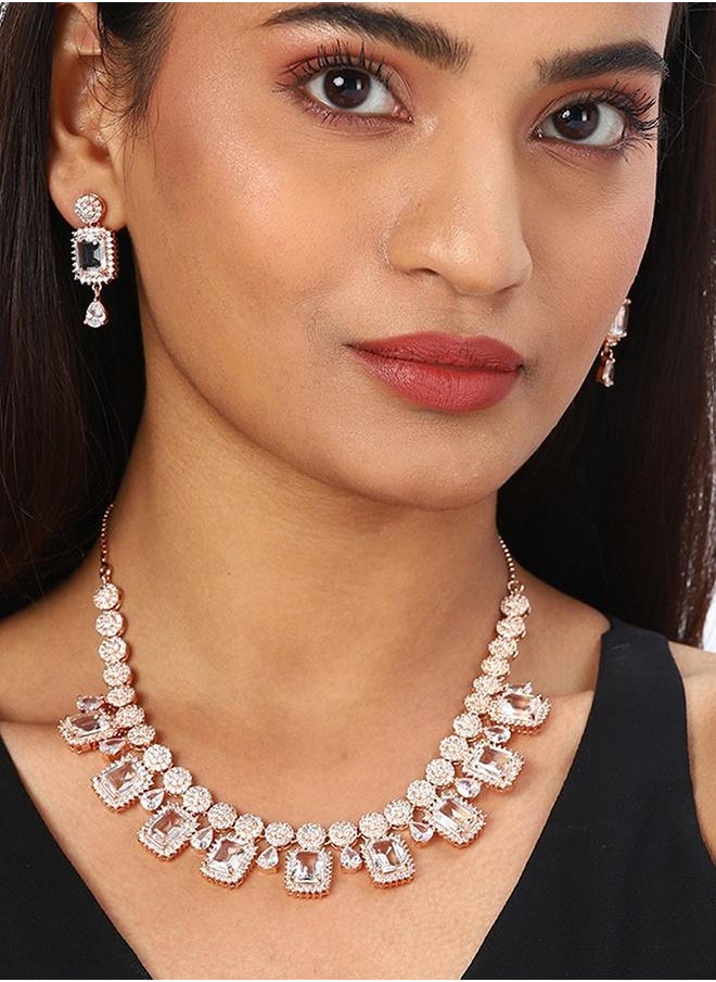 VOYLLA Rose Gold Brass Necklace Sets  - Image 5