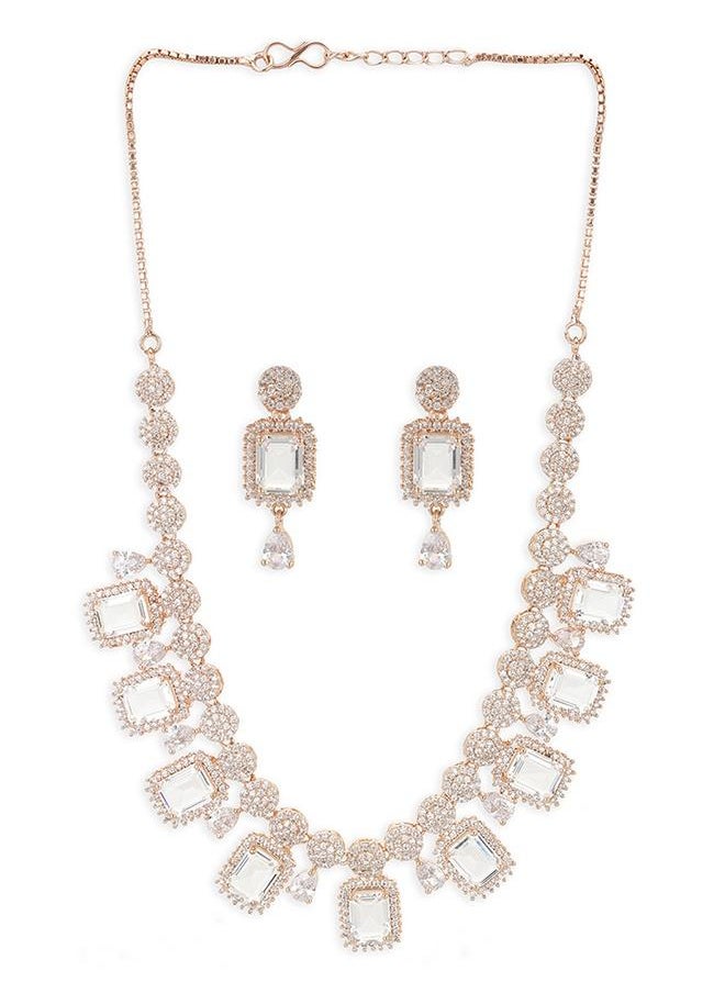 VOYLLA Rose Gold Brass Necklace Sets  - Image 2