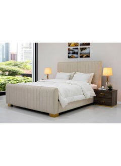 ROYAL FURNITURE أثاث ملكي سرير Liniya مع قاعدة Divan أثاث غرفة نوم فردي قياسي  - Image 1