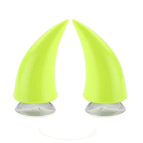 SELVIKE Devil's Helmet Horn with Suction Rubber Pad for All Bikes and Motorcycles (Pack of 2) (NEON Green) - Image 3