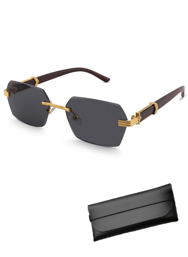 Rimless Fashion Trend Sunglasses | Personalized Design | Lightweight UV Protection | Unisex - Image 1