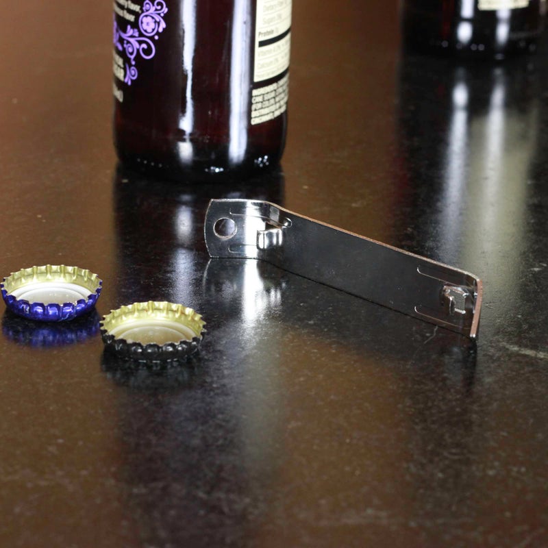 Chef Craft Select Durable Plated Iron Bottle Opener, 4.5 inches in length 2 piece set, Gray - Image 3