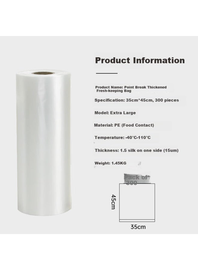 Yessel Large Size 45*35cm Thickened 300-count Food Grade Plastic Bags For Commercial Use In Supermarkets - Image 1
