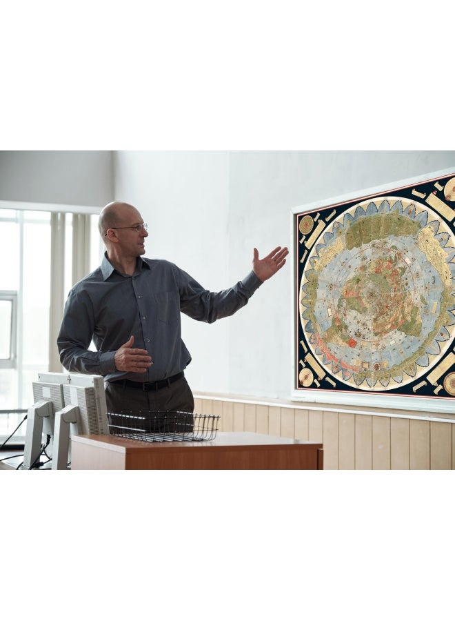 Generic Riley Creative Solutions 1587 Flat Earth Map Of The World Urbano Monte Historic Wall Poster Globe Model 3 Sizes  23 X23  - Image 3