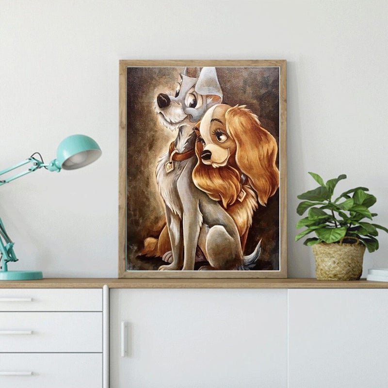 JAKI Diamond Art Painting Kits for Adults-Dog Diamond Painting Kits,Square Full Drill Diamond Art for Home Wall Decor(12x16inch) - Image 3