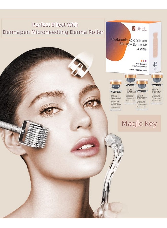 VOFEL Hyaluronic Acid Serum For Microneedling Serum Ampoules For Face Bb Glow Starter Kit 0.35 Oz 4 Vials - Image 3