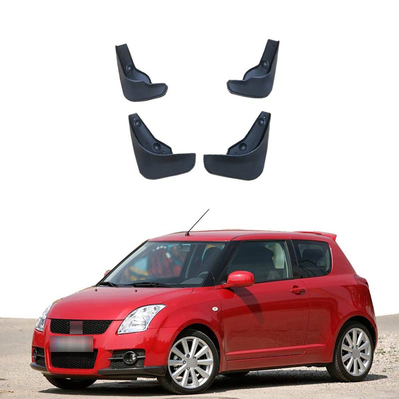 Generic MDATT 4 pcs Mud Flaps Compatible with Suzuki Swift 2 Ii 2005-2010, Splash Guard Cover Mudguard Rain and snow protection Fenders body kit  - Image 1