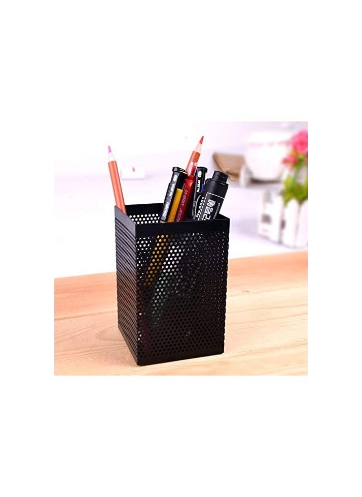 Deli DELI 0908 Square Metal Mesh Pen Stand  - Image 3
