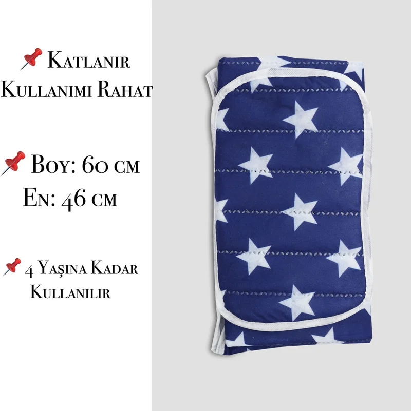 مور بيبي Purple Baby Practical Changing Mat Cushion Diaper Changing Pad Care Cover (Navy Blue)
