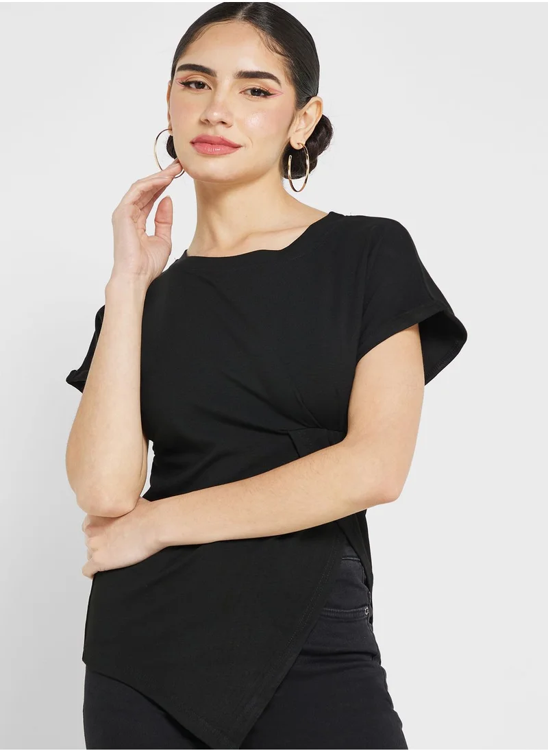 Ginger Urban Minx Asymmetrical Hem T-Shirt