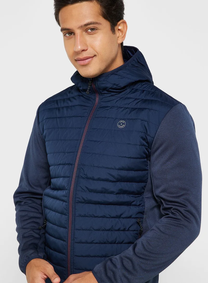 JACK & JONES Zip Through Quilted Jacket