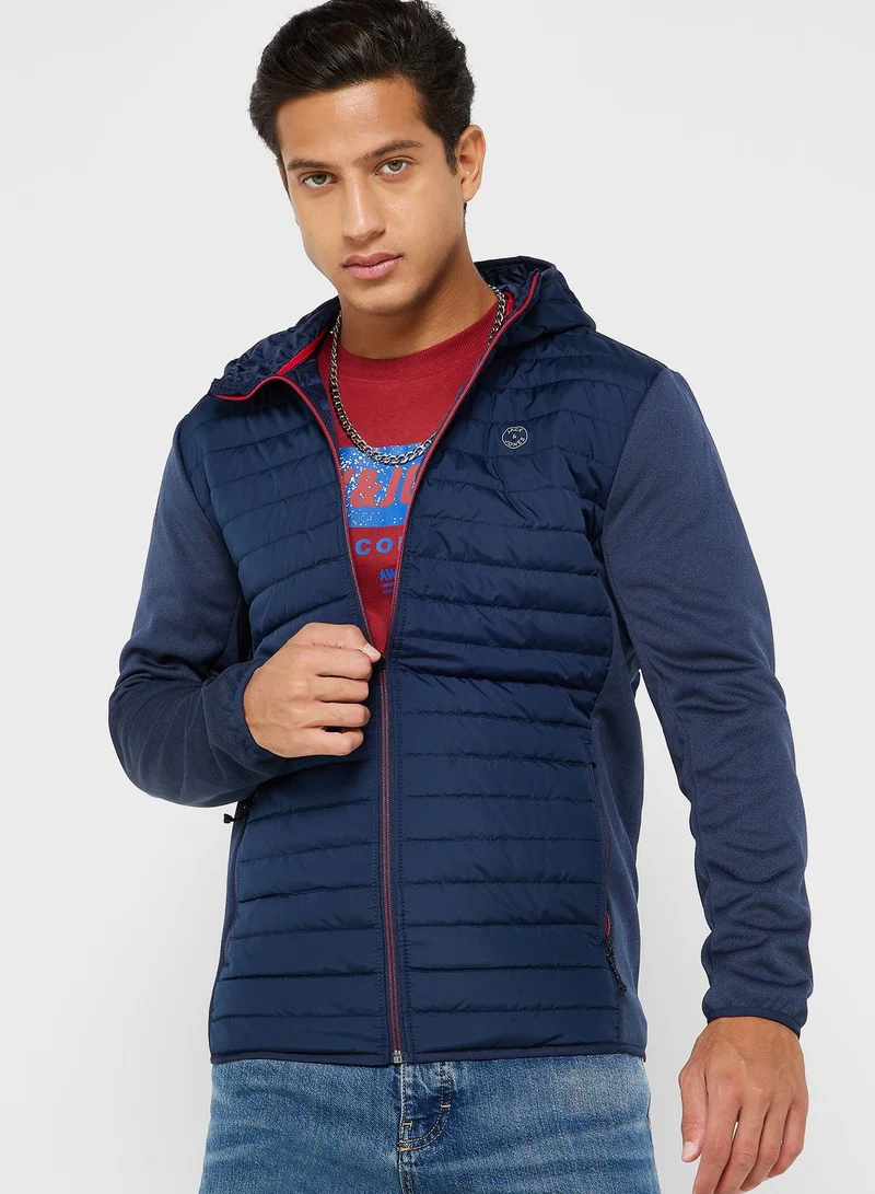 JACK & JONES Zip Through Quilted Jacket