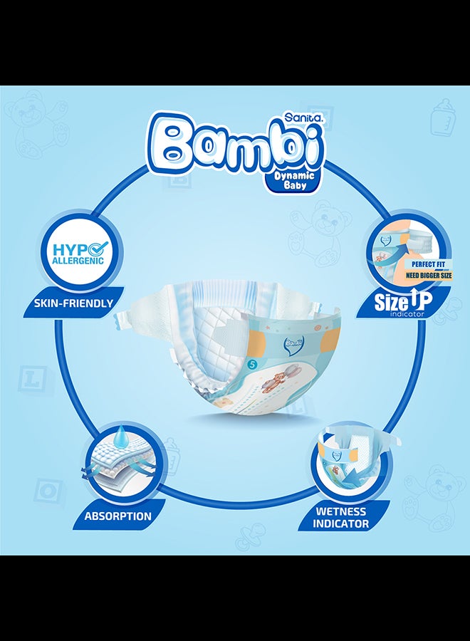 Sanita Bambi Size 5, Xl, 12-22 Kg, Value Pack, 28 Diapers - Image 5